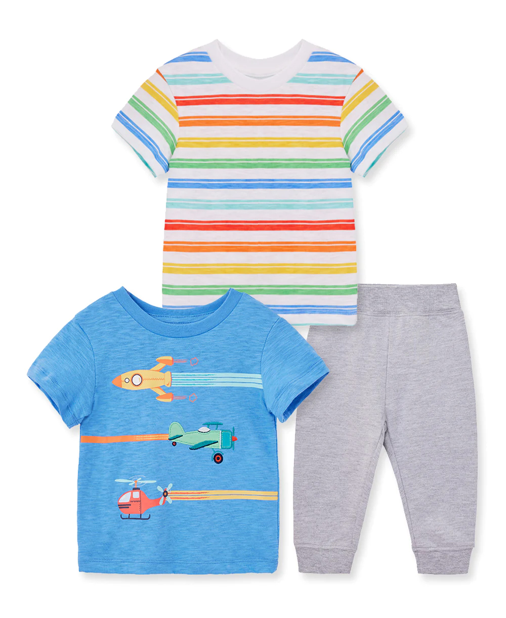 Aviator 3Pc Play Set Grey Multi