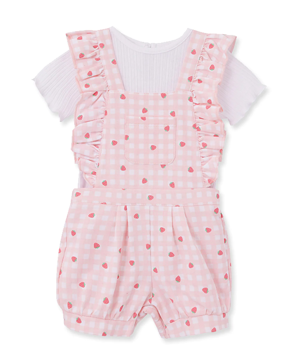 Strawberry Knit Jumper Set Pink