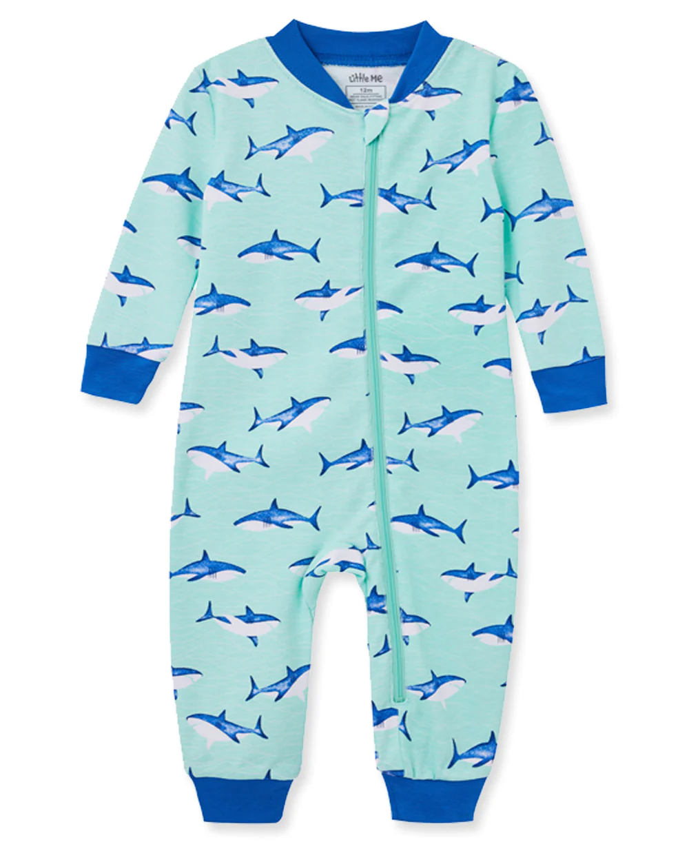 Shark Zip Front Green