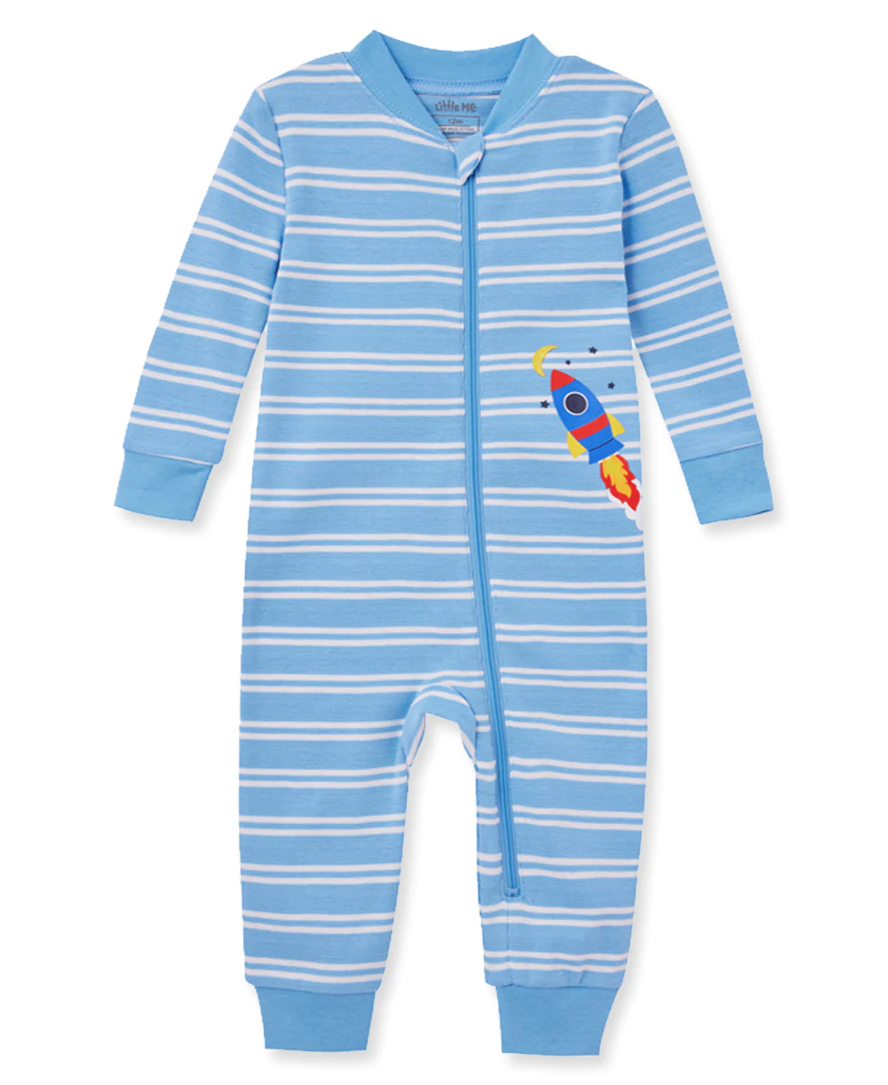 Space Zip Front Blue