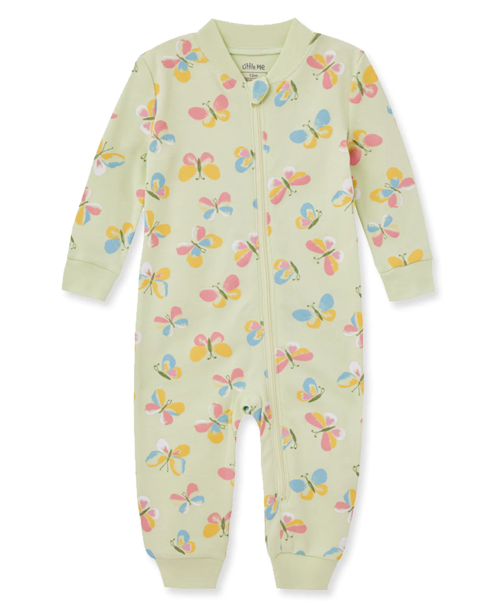 Butterfly Zip Front Green
