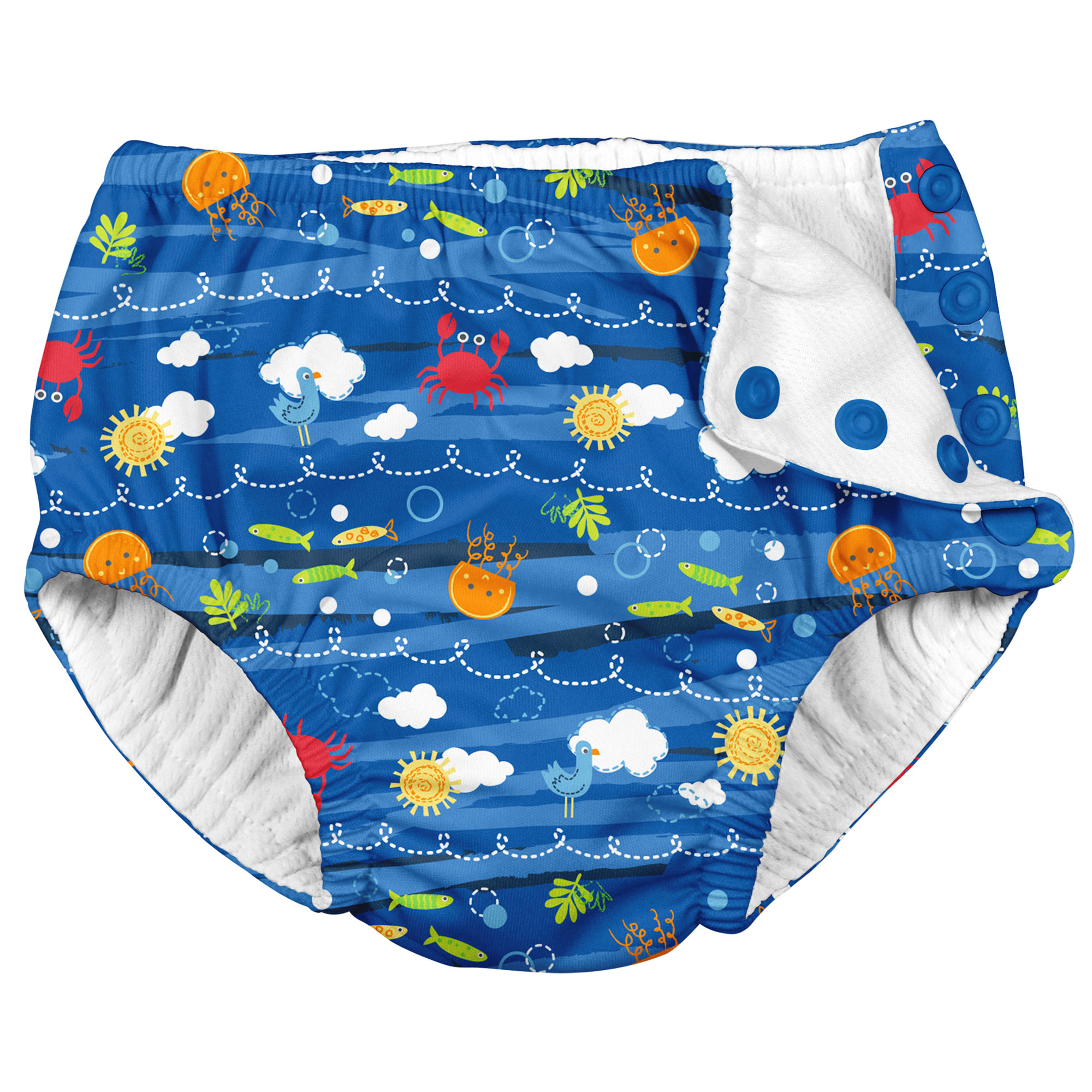 Blue Undersea Swim Diaper