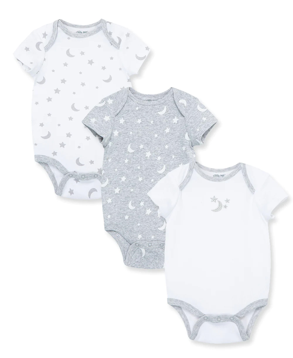 Moon & Stars 3pk Bodysuits