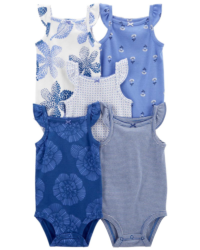 5PK ONESIES SLEEVELESS