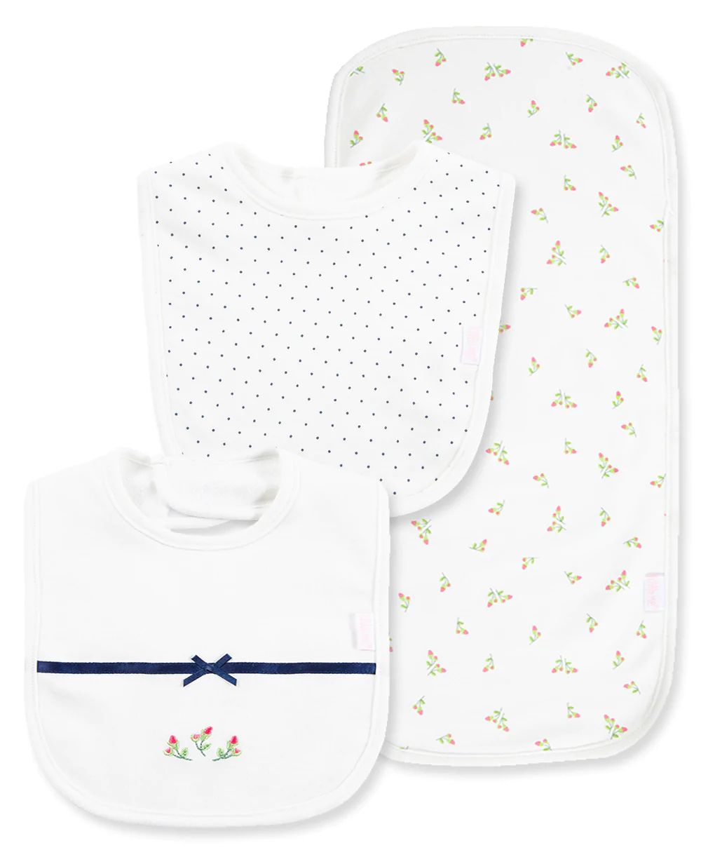 Rosebud Bib Burp Set
