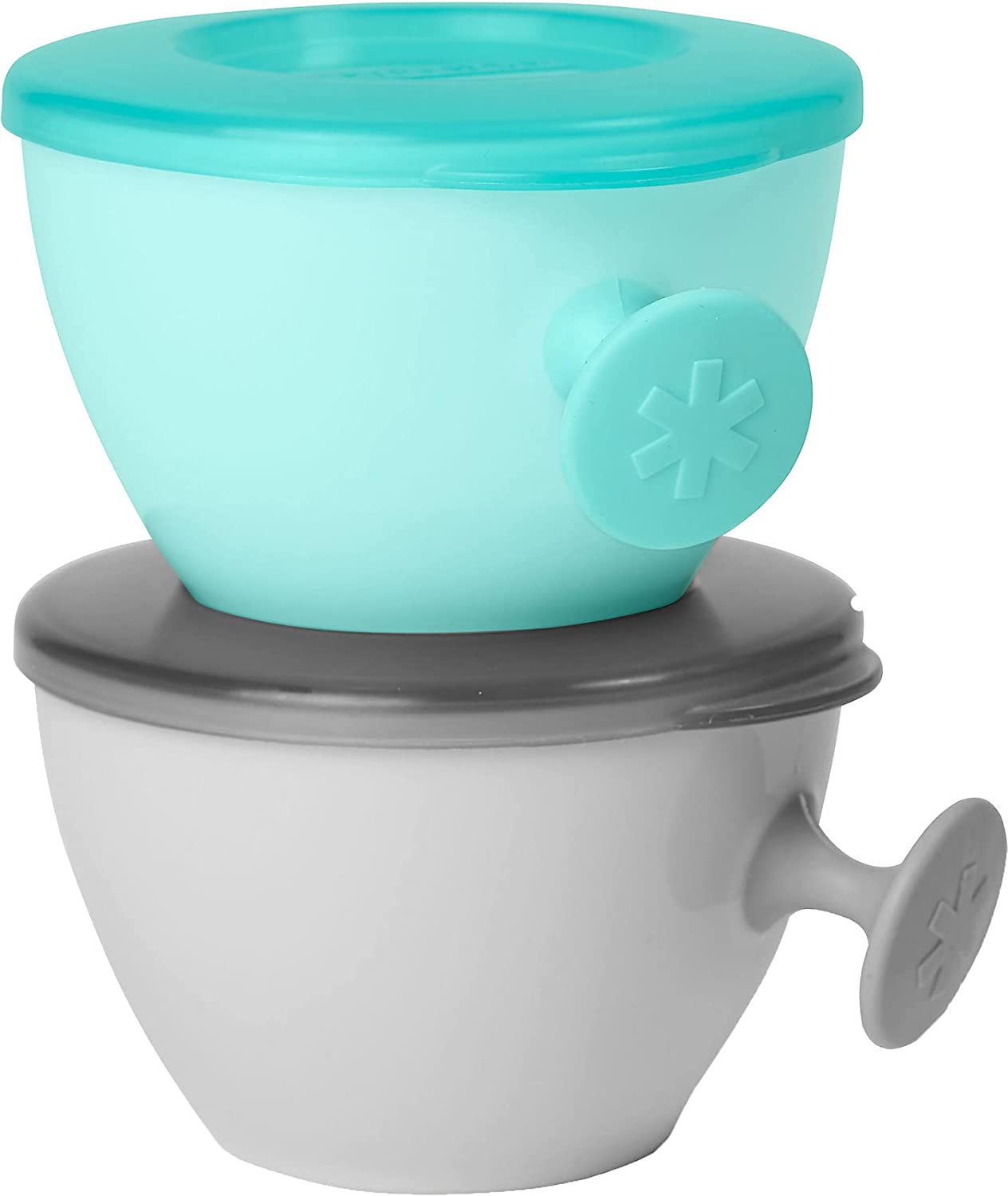 Easy-Grab Bowls-Grey/Soft Teal