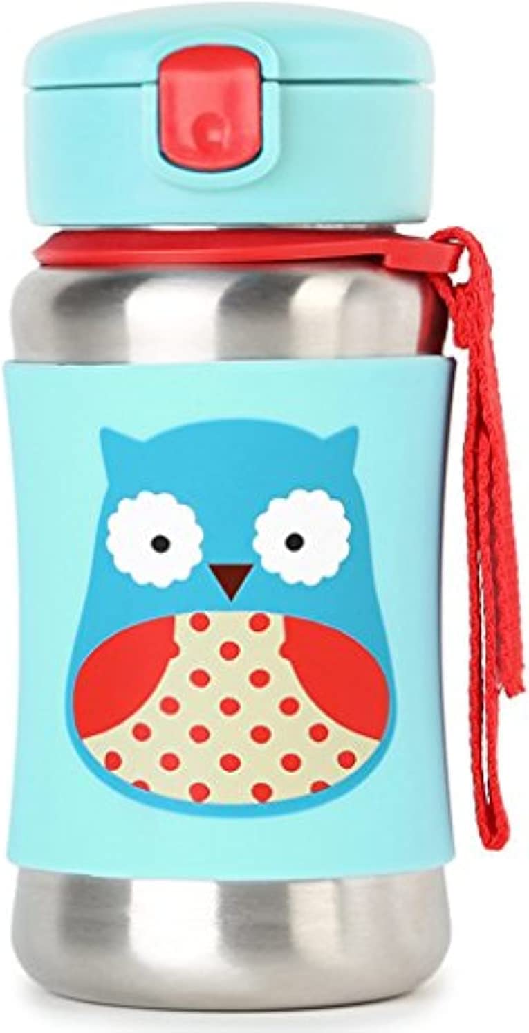 ZOO SS Straw Bottle- Owl