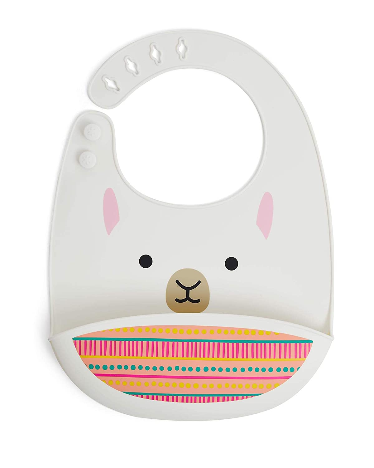 ZOO Fold & Go Silicone Bib-Llama