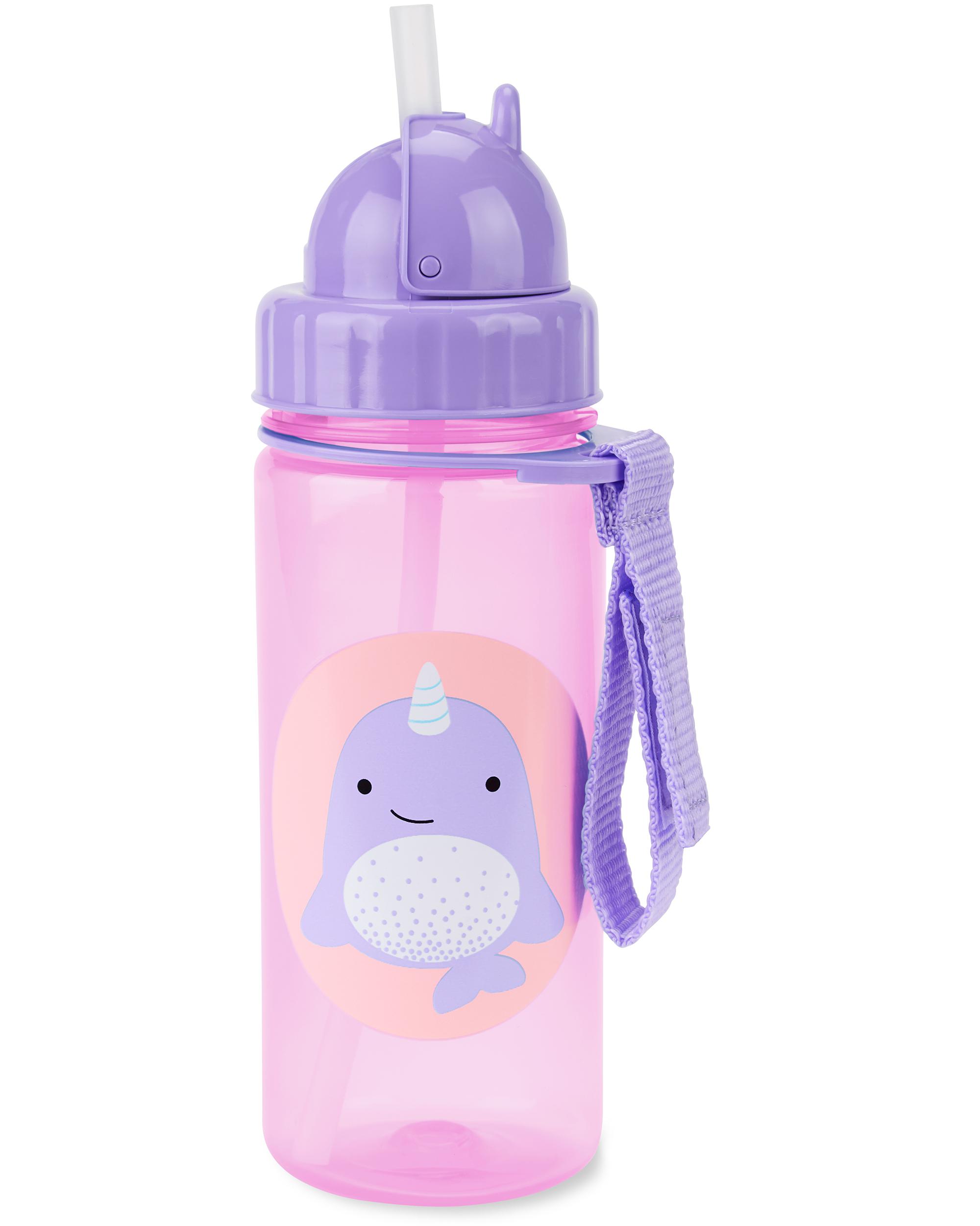 Straw Bottle 13-oz.- Narwhal