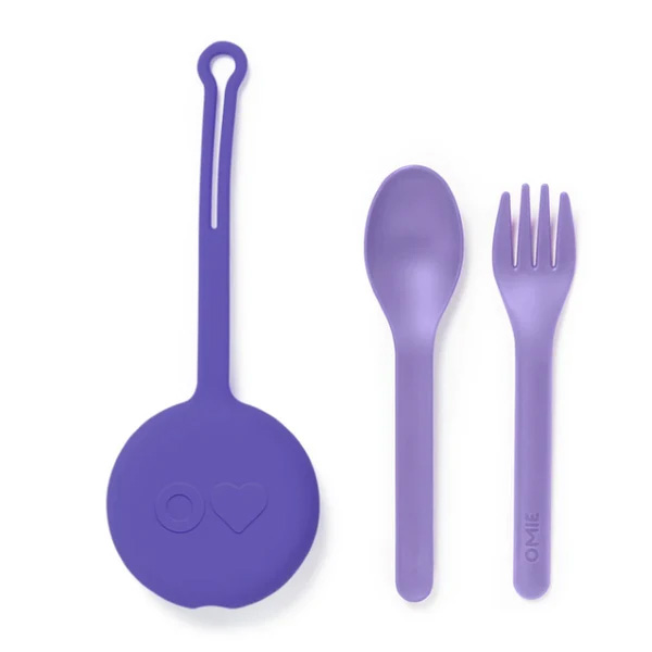 Omie Fork Spoon Pod Set Purple