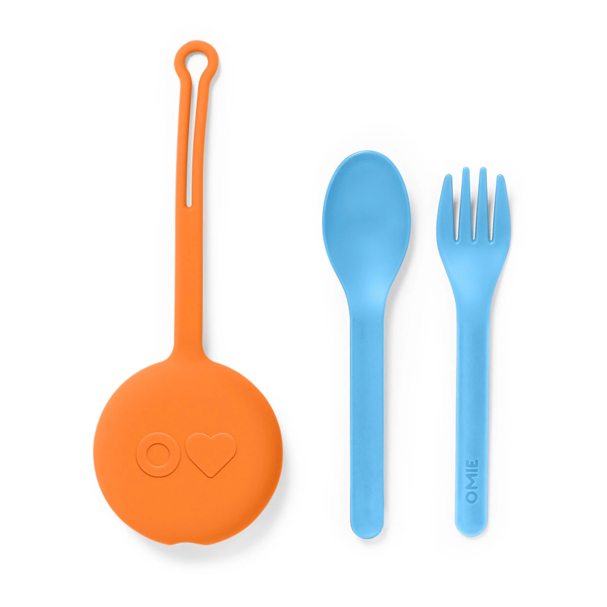 Omie Fork Spoon Pod Set Orange