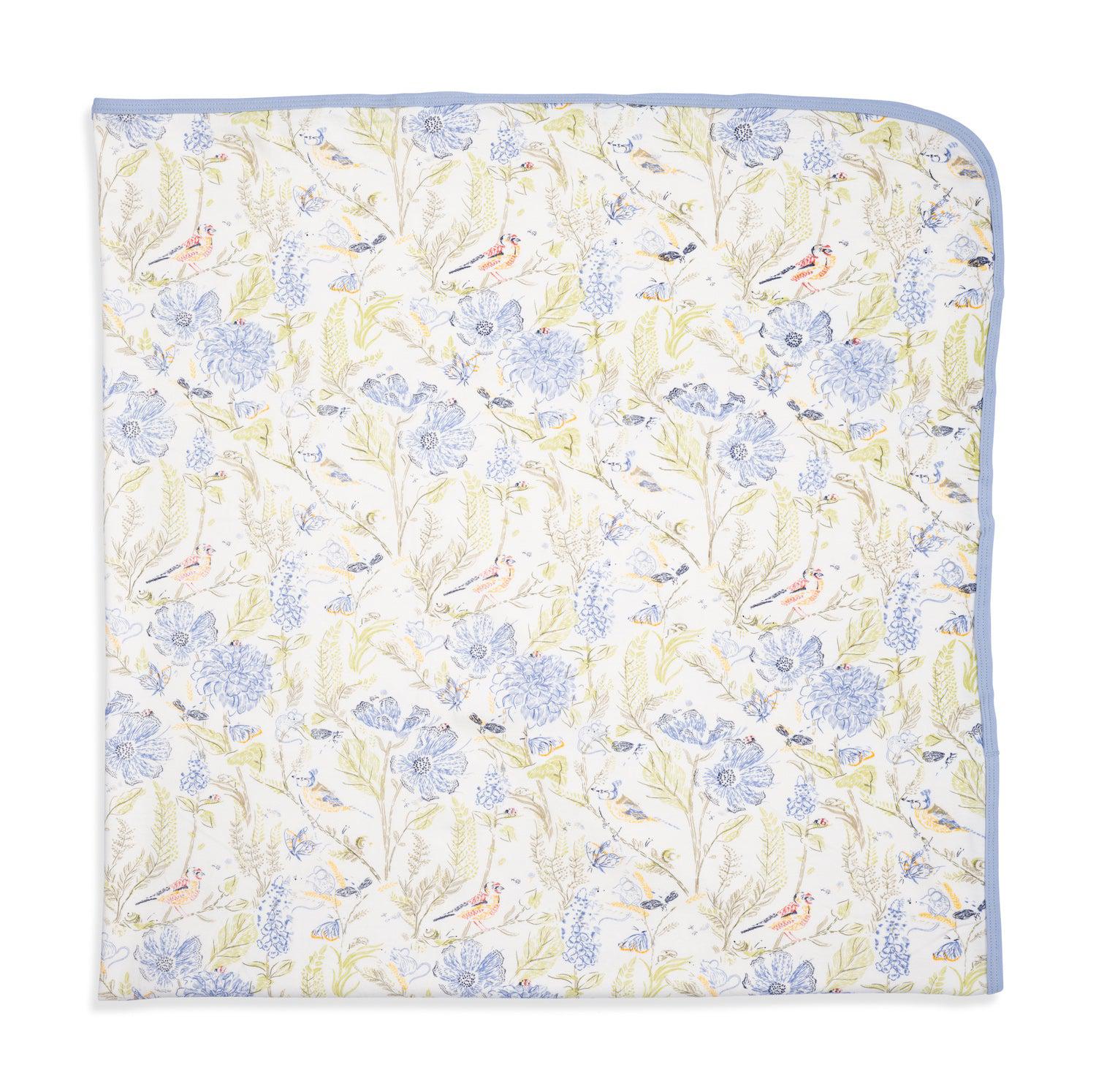 Blue Blossom Blanket