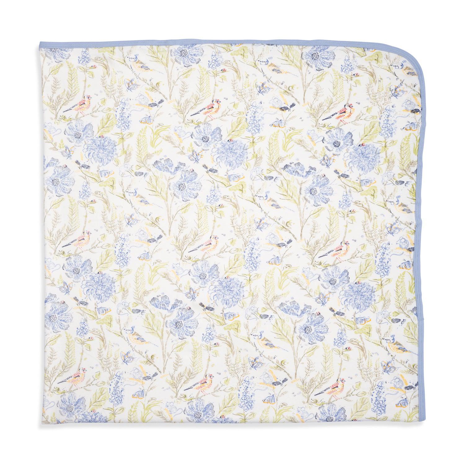 Blue Blossom Blanket