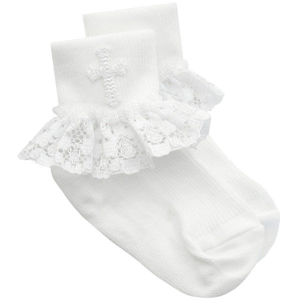 Girls Christening Sock