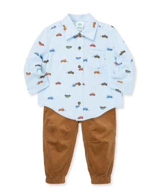 Car Woven Pant Set