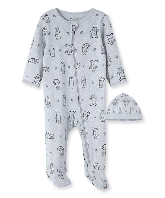 LM Bear Footie and Hat