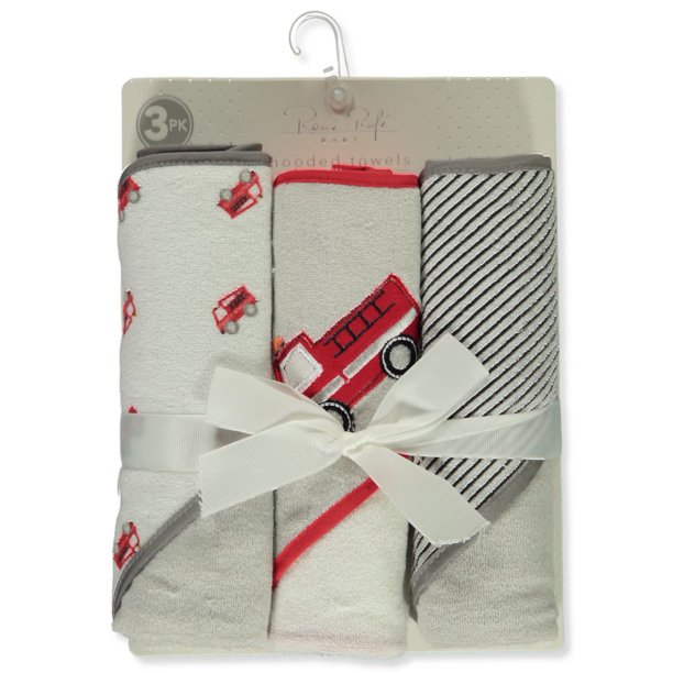3PK HOODED TOWEL
