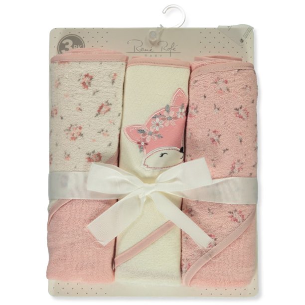 3PK HOODED TOWEL