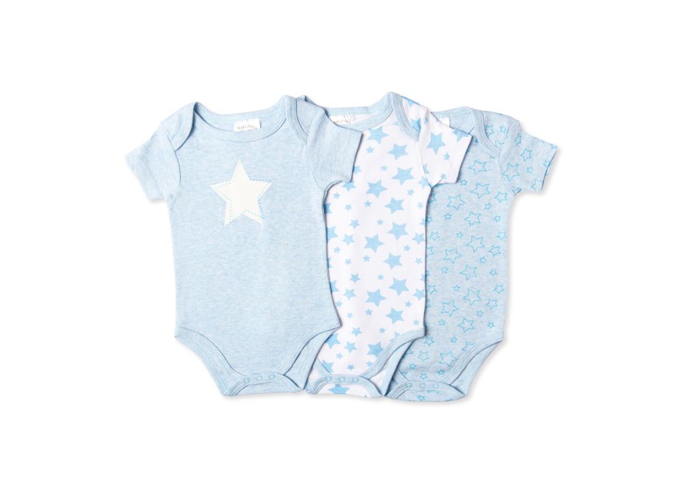 3pk Star Bodysuits