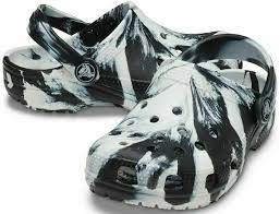 Crocs Marbled Clog Blk/Wht