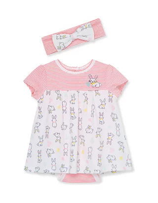 Bunny Bsuit Dress  Pink