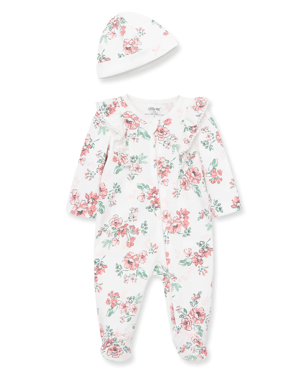 Whimsical Floral Footie