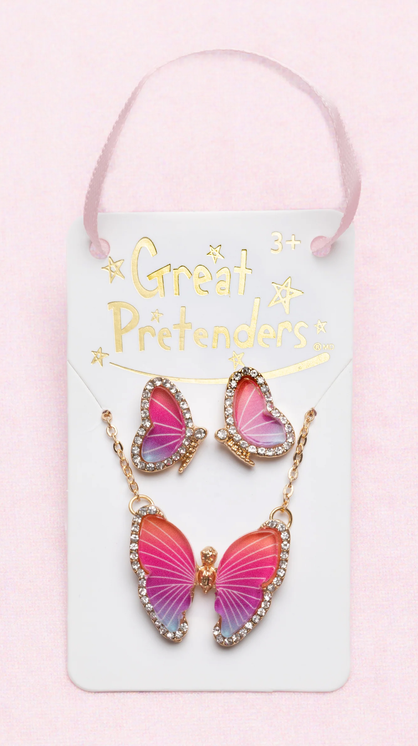 BOUTIQUE BUTTERFLY NECKLACE STUD