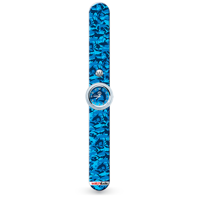 Sharks Camo Slap Watch