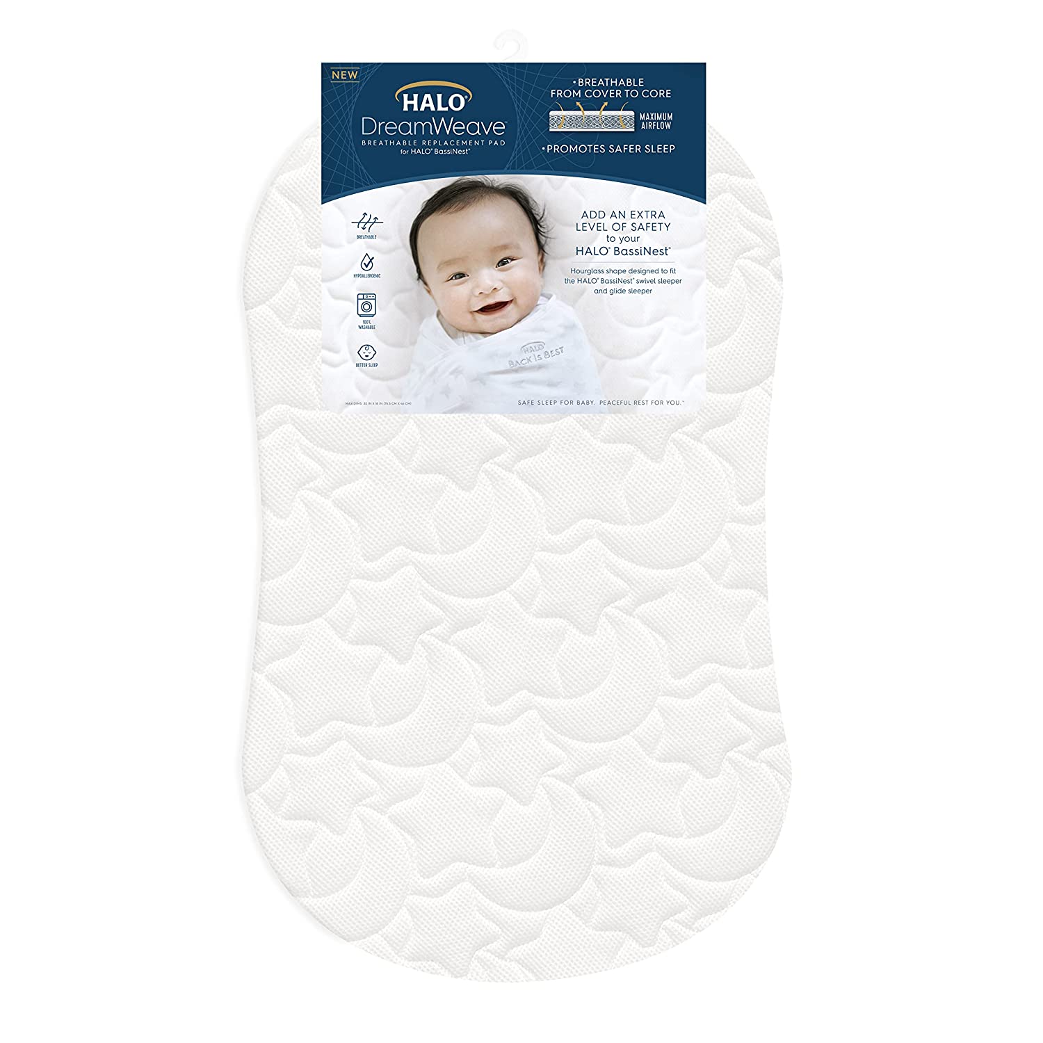 HALO Breathable Bassinest Pad