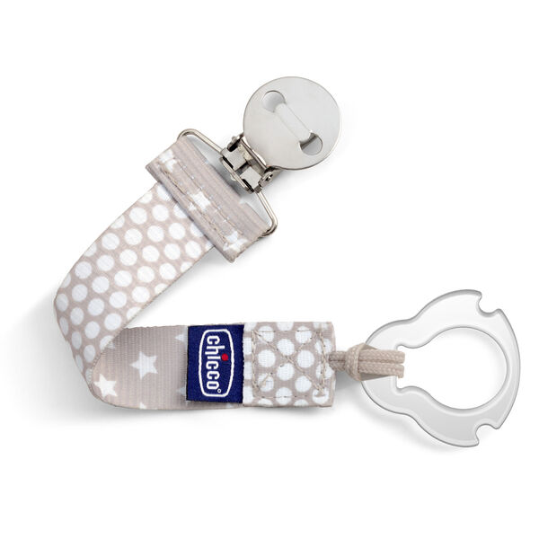 Universal Pacifier Clip, Grey
