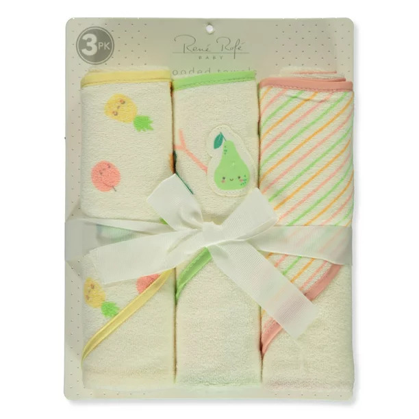 3PK HOODED TOWEL