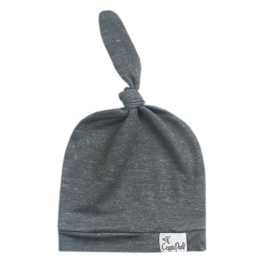 SLATE TOP KNOT HAT 5-18M