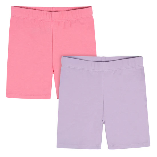 GERBER 2PK SHORTS PURPLE/PINK