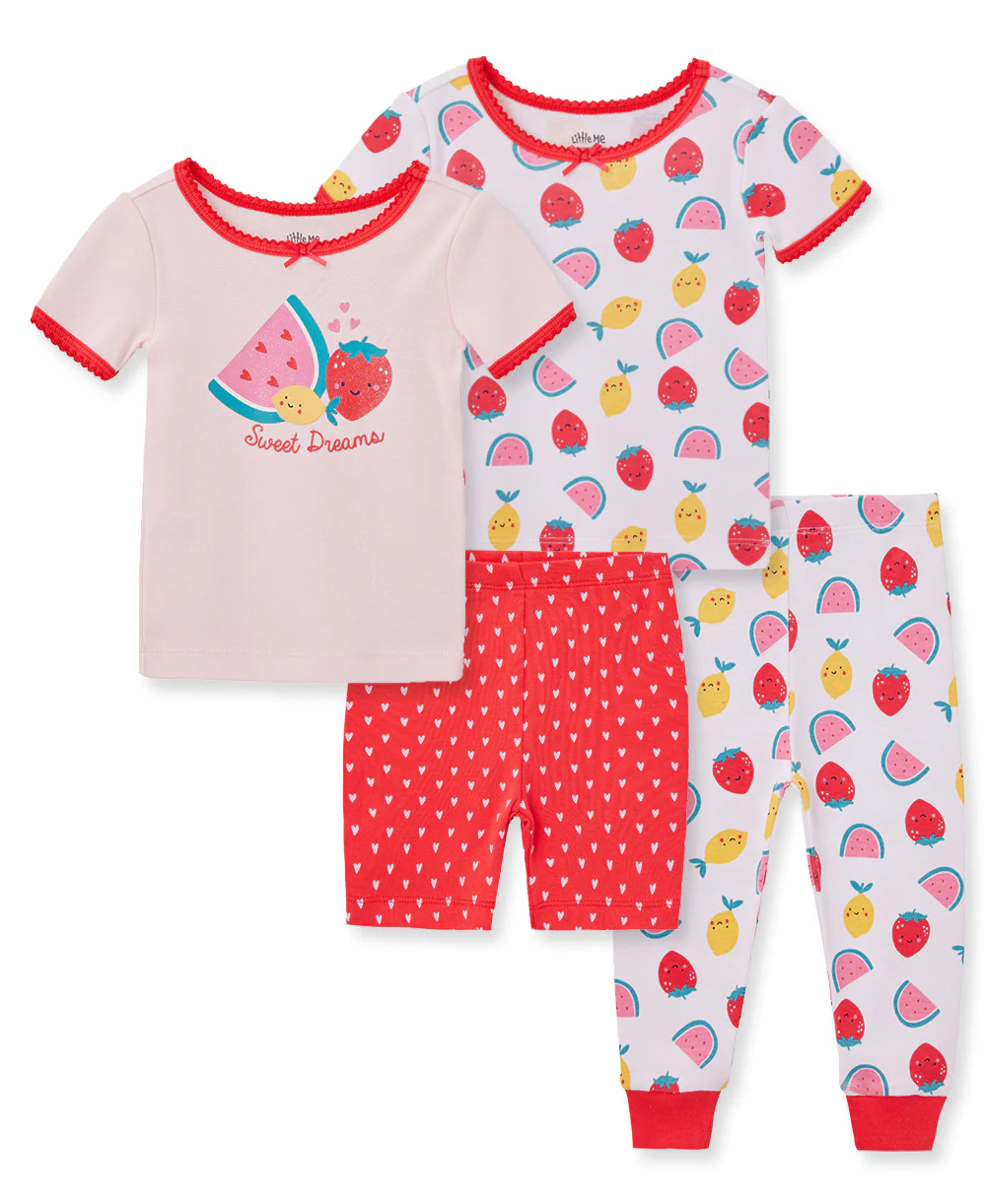 Fruit 4Pc PJ Red