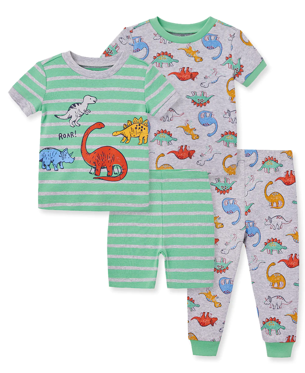 Dino 4Pc PJ Green