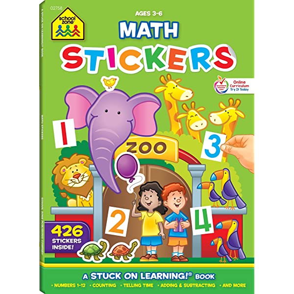 Math Stickers Book