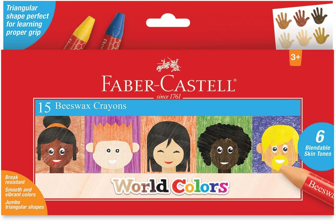 15ct World Colors Beeswax Crayon