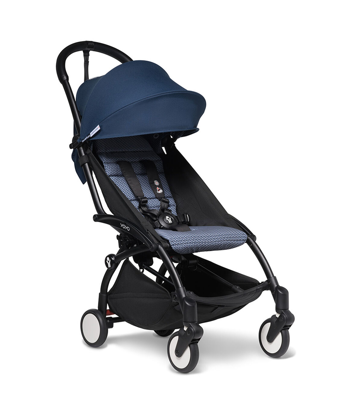 YOYO 2 Stroller Black/BlueText