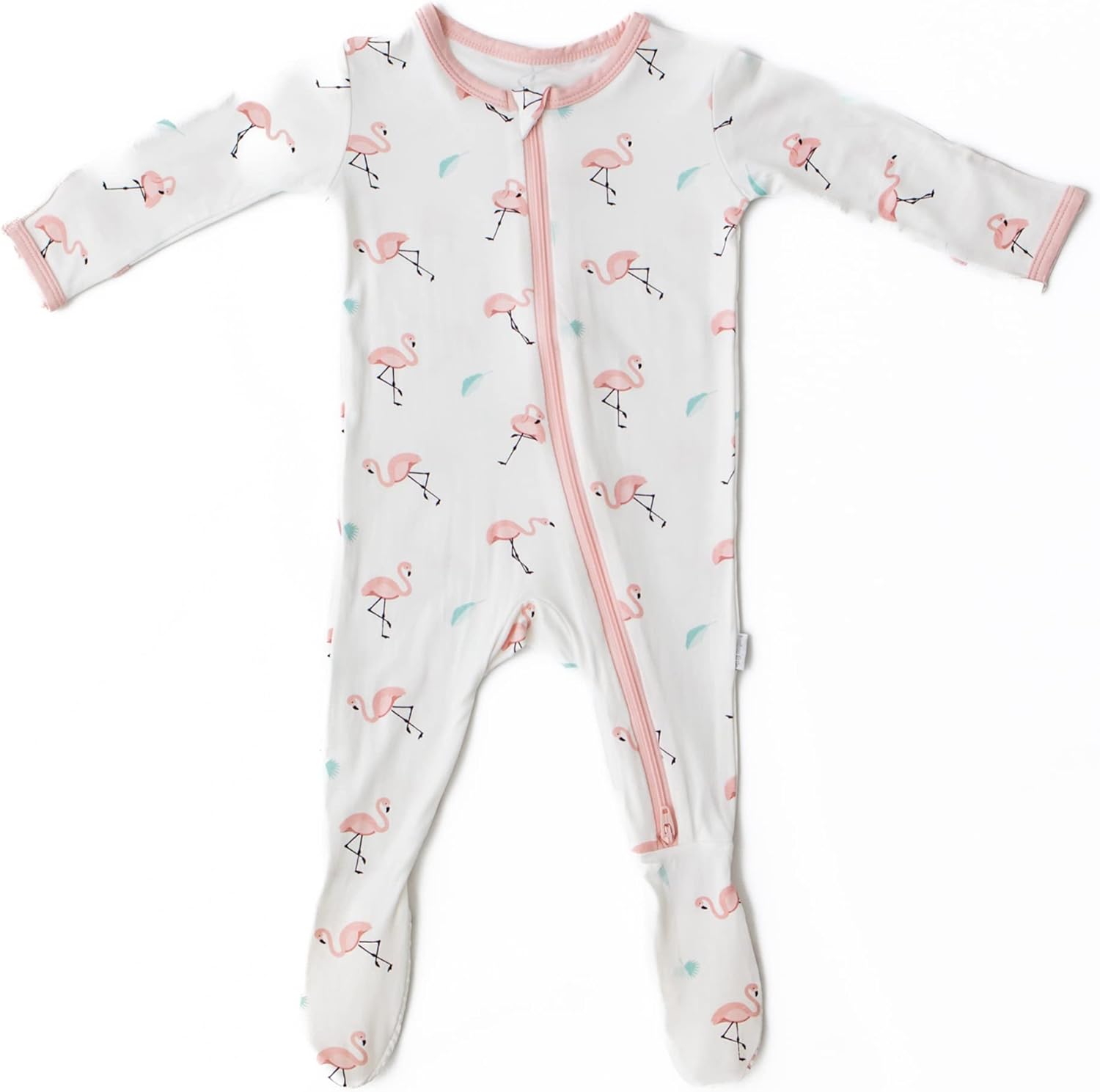 Flamingo Zippered Footie