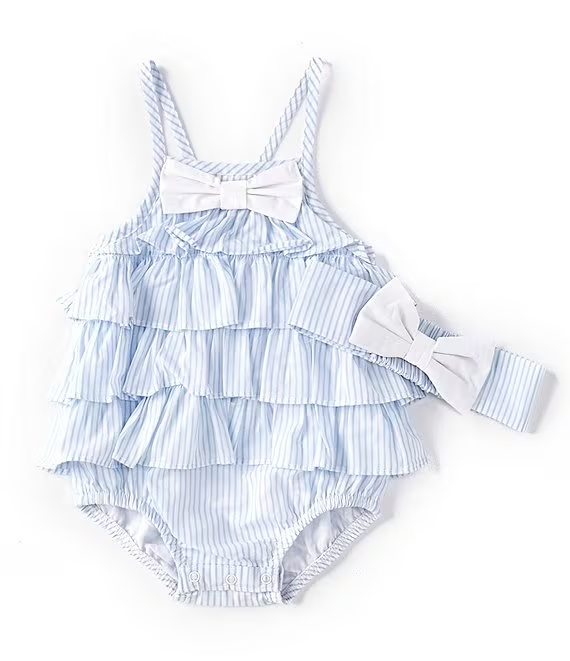 Blue Ruffle Bubble
