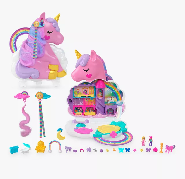 POLLY POCKET RAINBOW UNICORN SAL