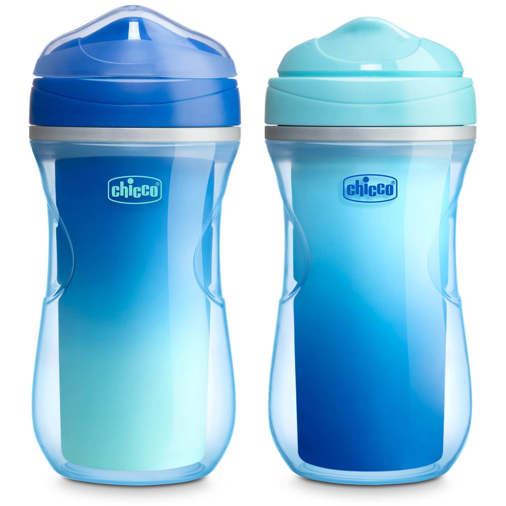 INS RIM SPOUT BLU/TEAL  9OZ 2P