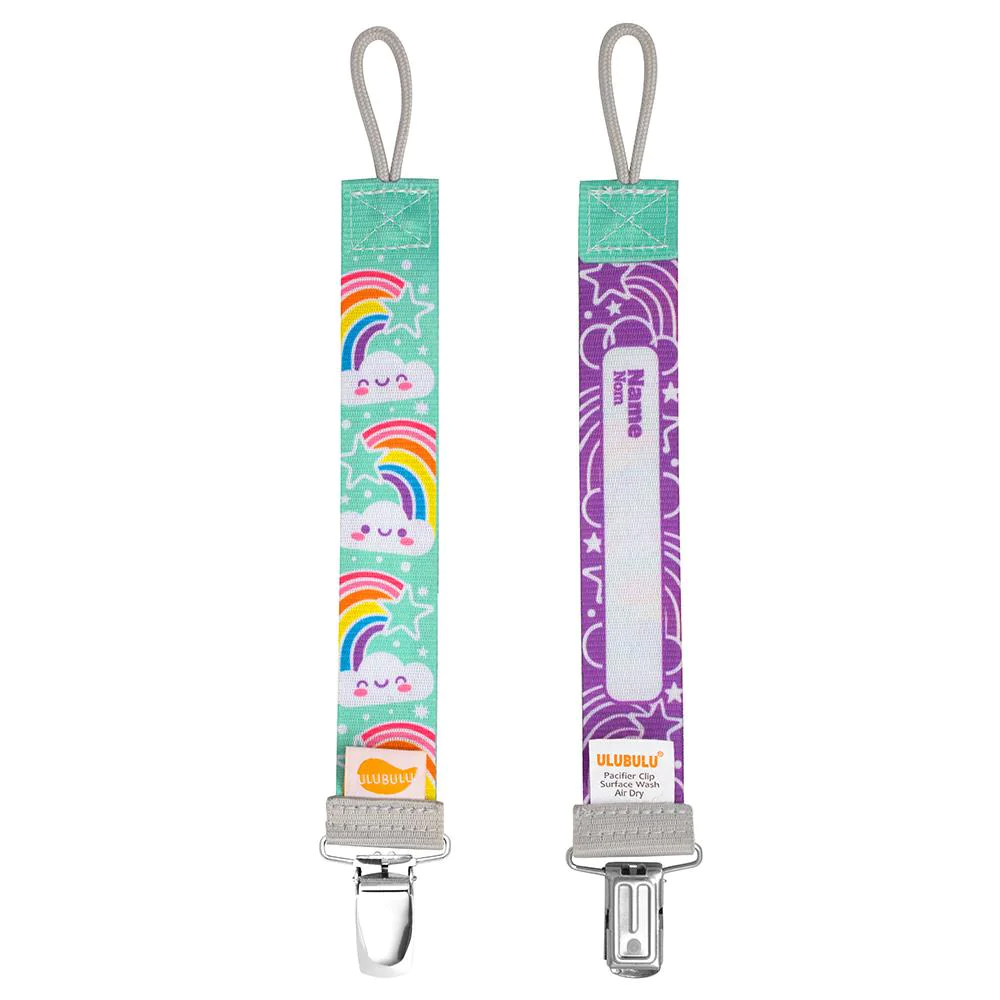 RAINBOW CLOUD PACI CLIP