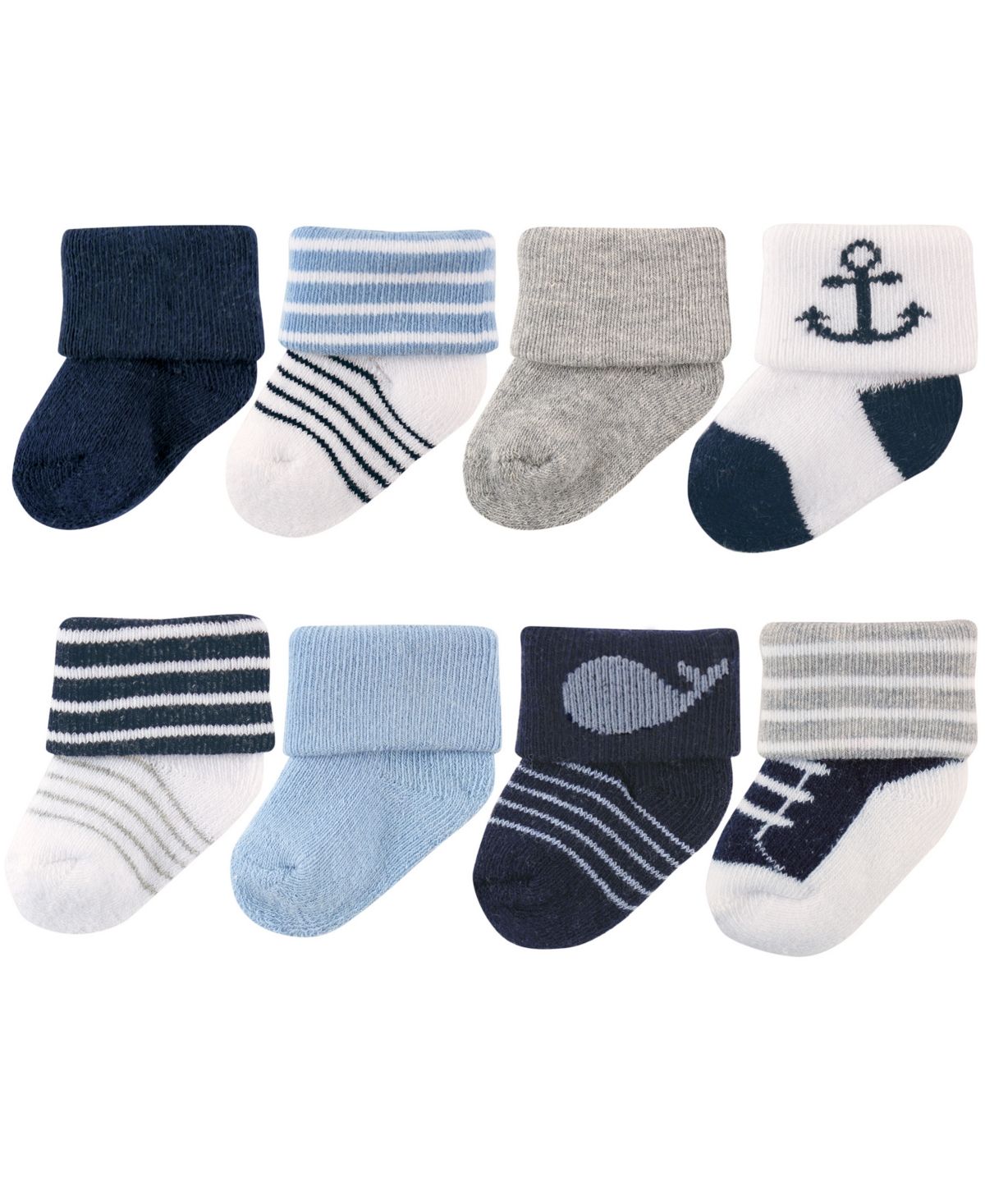 8pair Socks Whale 6-12M