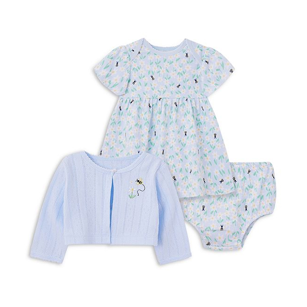 Daisy Bee Dress set Blue