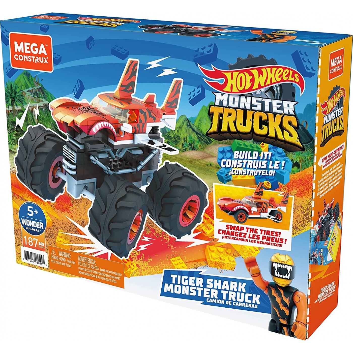 MEGA HOT WHEELS TIGER SHARK