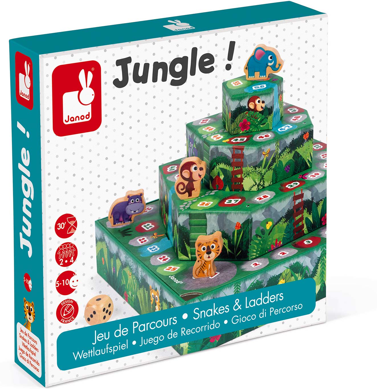 RACING BOARD GAME - JUNGLE!