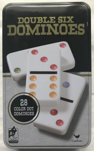 Dominos Double Six in Tin