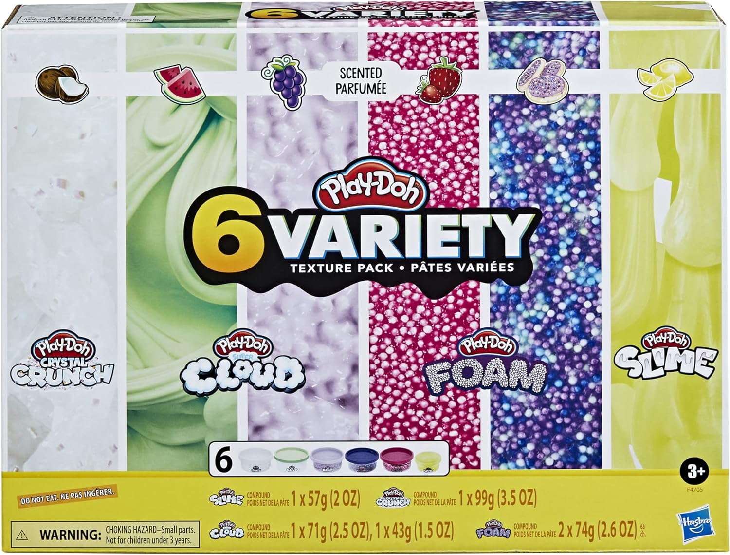 PLAYDOH VARIETY TEXTURE 6PK SET