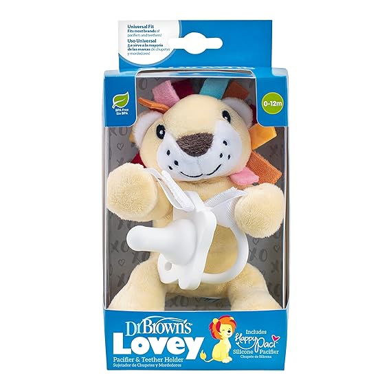 Lion Lovey White Pacifier